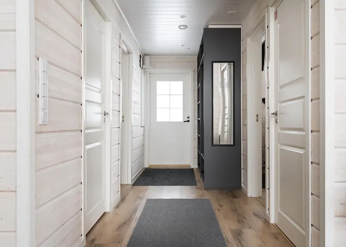 シャレー Taalontuuli Aurora & Forest Views Sleeps 10